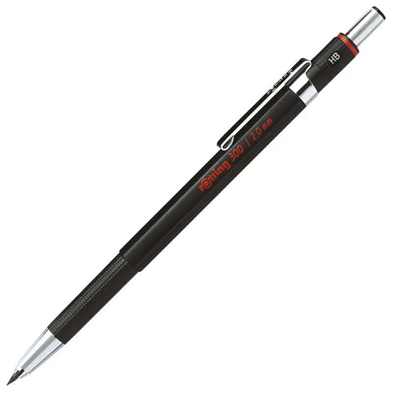 Imagem -06 - Rotring 300-lápis de Tecnologia Mecânica Acessível Leve Preto Barril com Caneta de Embreagem 05 mm 07 mm 20 mm