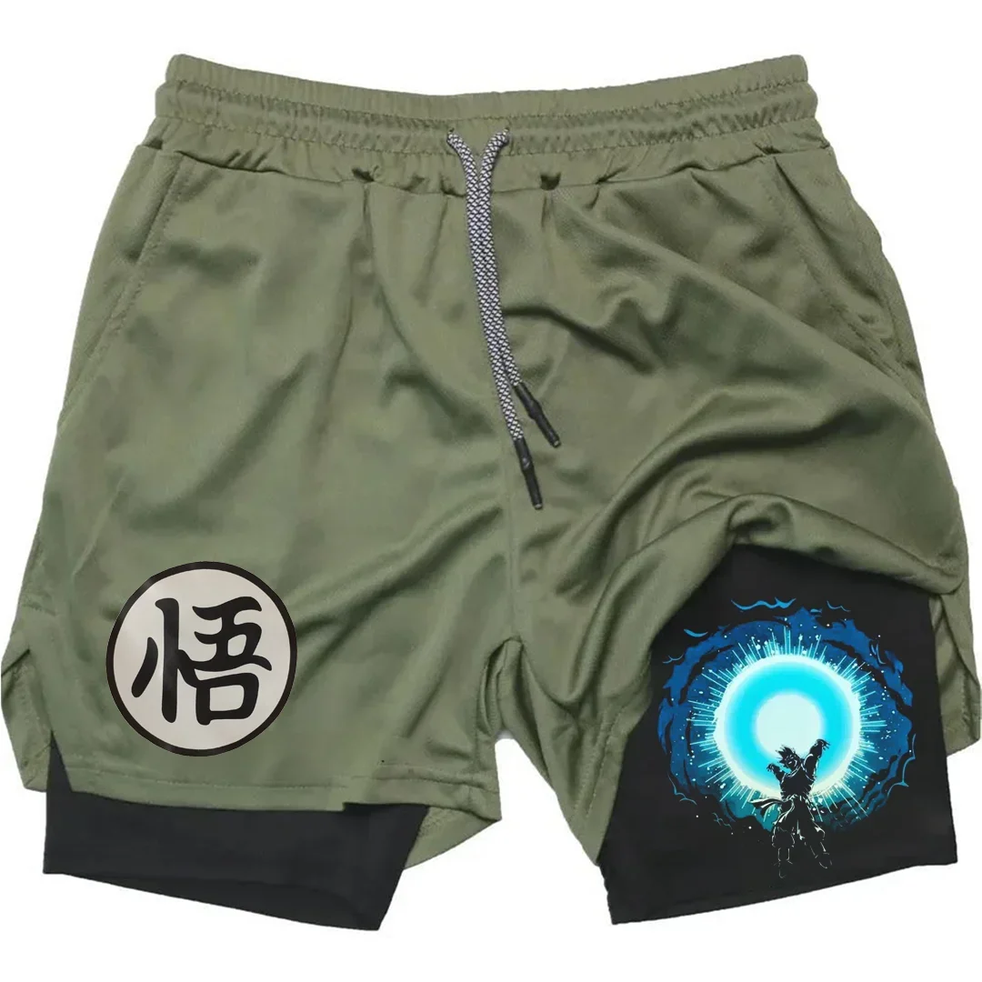 Sports multifunctional casual anime printed men's shorts, daily casual quick drying sports pants, cheap price, can be wholesale