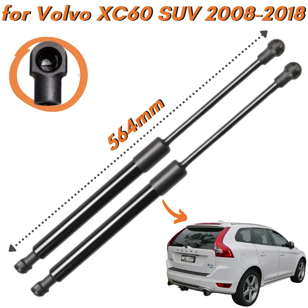 

Кол-во (2) углеродное волокно багажник стойки для Volvo XC60 SUV 2008-2018 задняя багажная дверь газовые пружины амортизаторы подъемные стержни