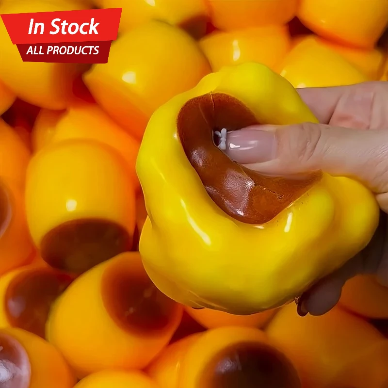 Creative Caramel Pudding Squishy Fidget Toy Building Block Filling No rebound Squeeze Toy Adult Sensory Stress Relief Fidget Toy