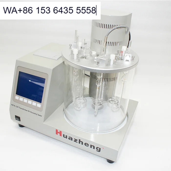 Huazheng HZYN-1301 ASTM D445 Digital Oil Kinematic Viscometer High Accuracy Electric Testing Equipment with 1 Year Warranty