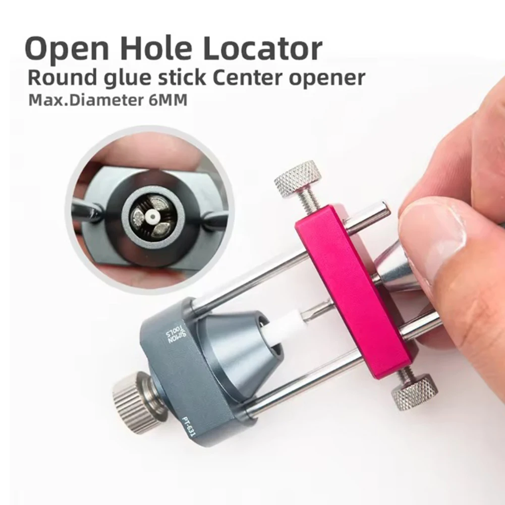 

1PC DIY Model Making Tool Circular Rubber Rod Center Hole Locator High-Precise Positioning Positioning Vise Center Punch