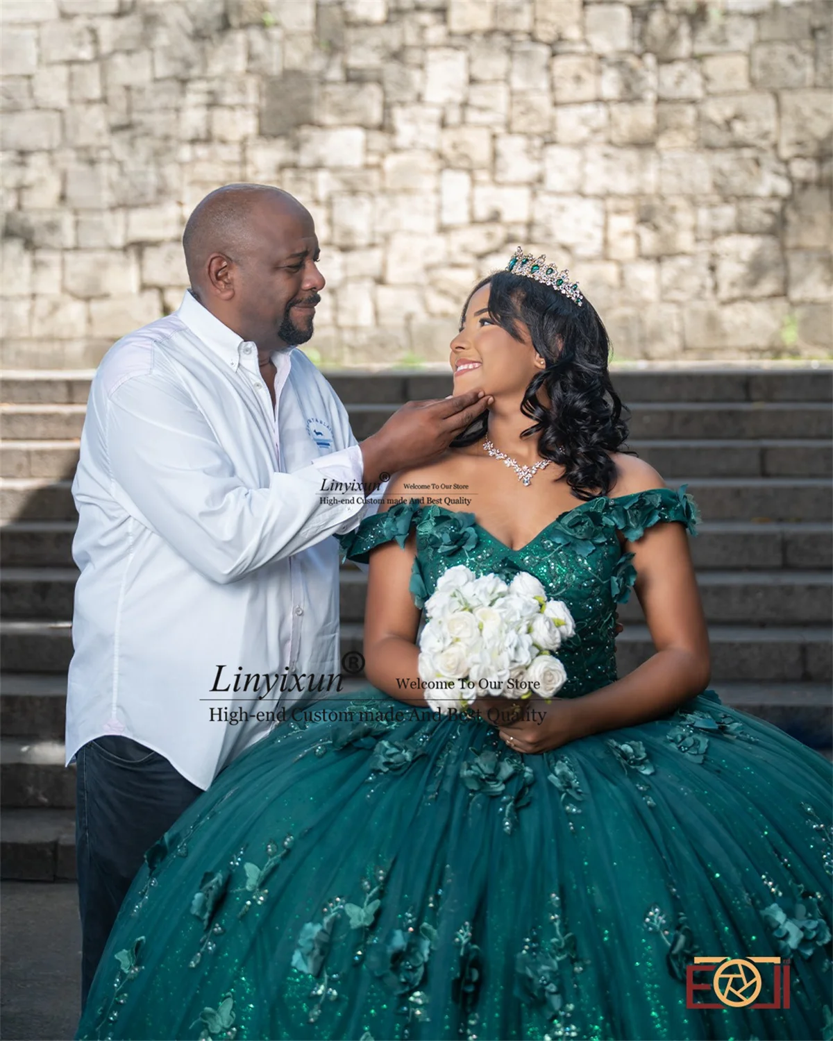 3D Floars Appliques dentelle Quinceanera robes mexicaine robe De bal doux 16 personnalisé anniversaire chérie robes De 15 anos