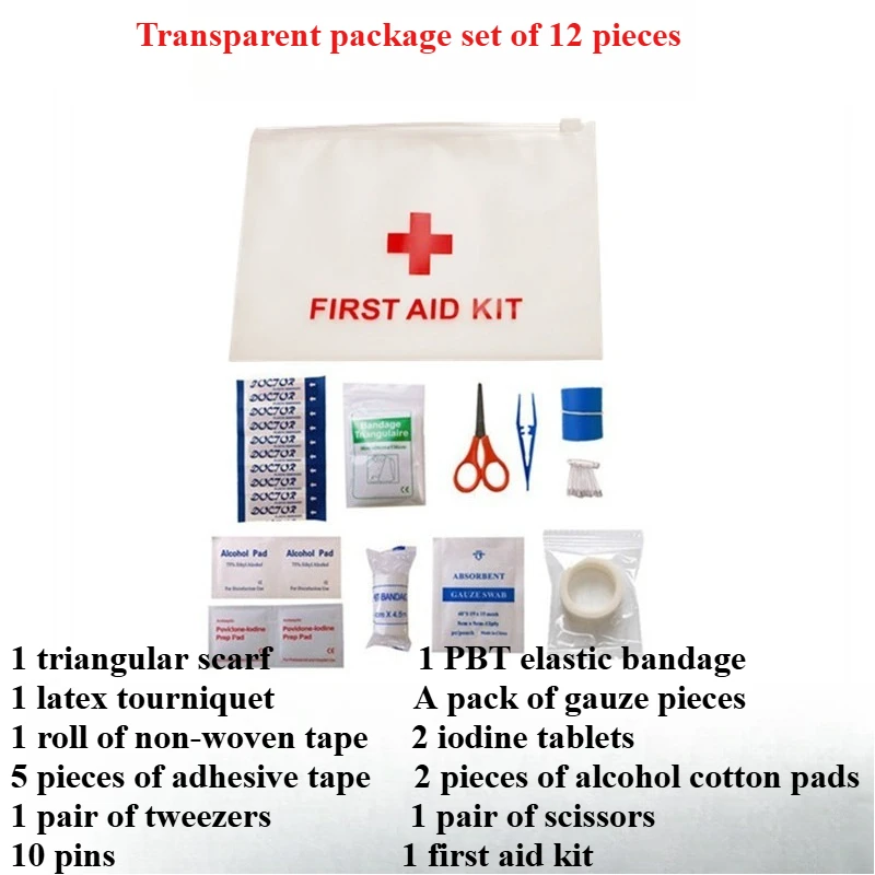 

Family Safety Emergency Kit - Multiple sets of household/car medical supplies, durable waterproof bag