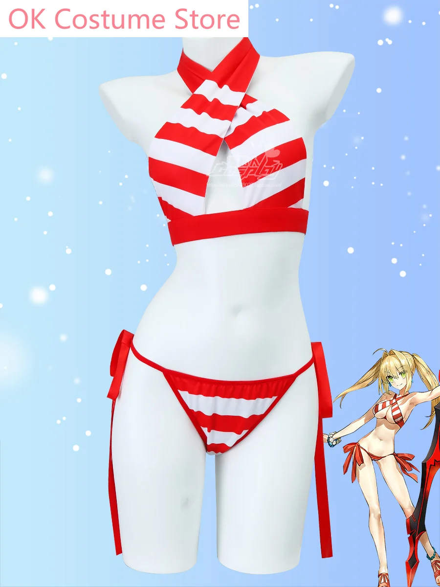 Fate Grand Order Nero Claudius Swimsuit Cosplay Costume Cos Game Anime Party Uniform Hallowen Play Role Clothes Clothing