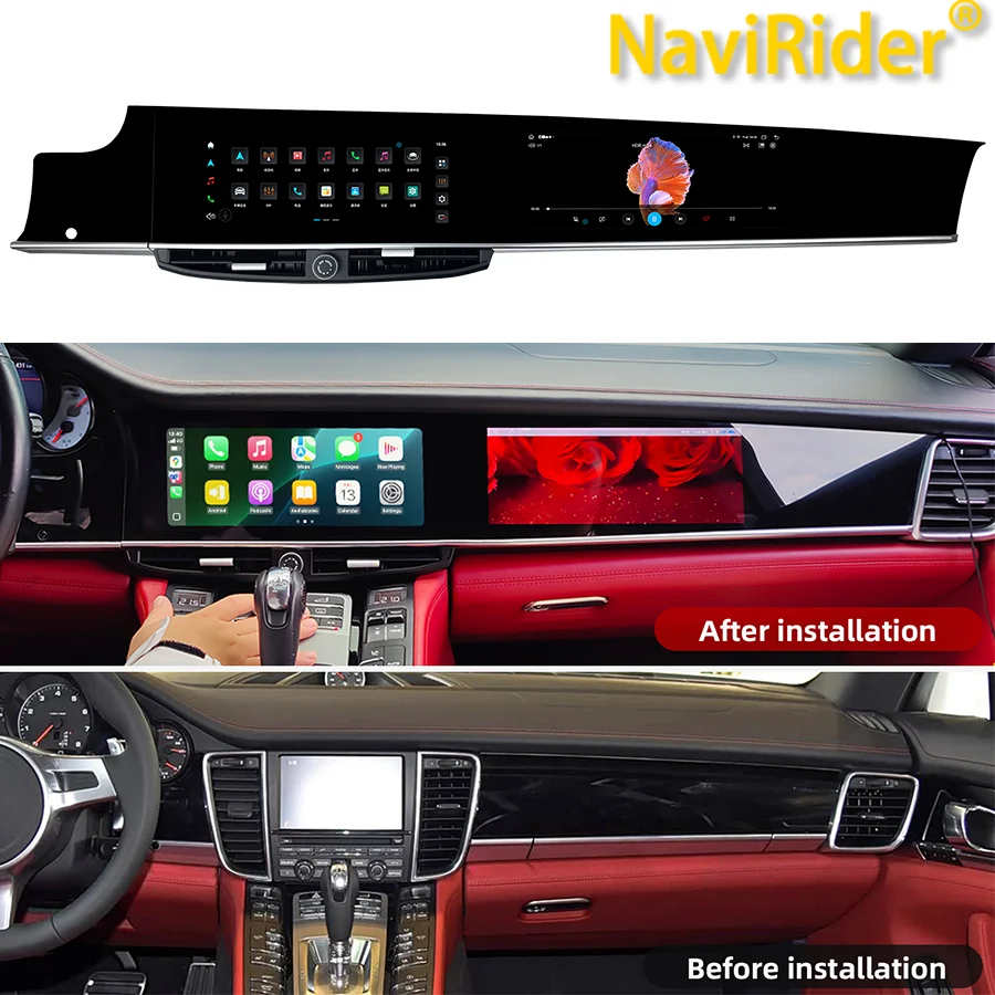 S Android 8Core Dual Screen For Porsche Panamera 2010-2016 Car Multimedia Video Player GPS Navi Radio Stereo Carplay 4G 360 HU
