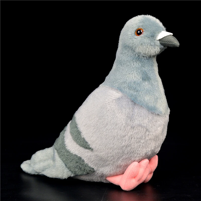 Pigeon Plush Toys High Fidelity Anime Cute Plushie Peace Bird Lifelike Animals Simulation Stuffed Doll Kawai Toy Gifts For Kids