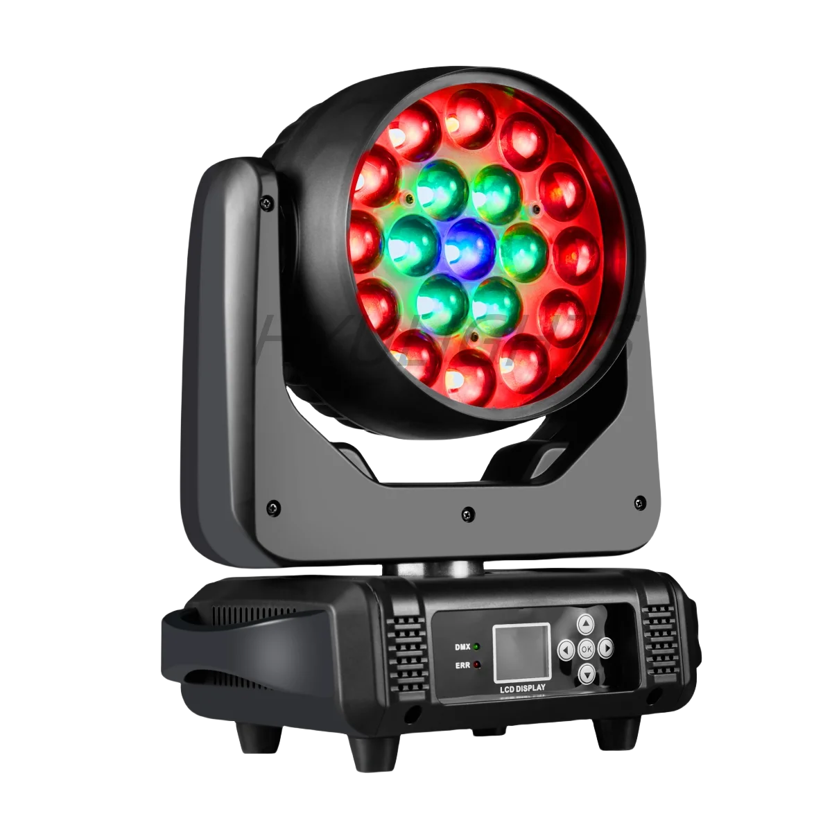 19x15W LED Zoom Beam Wash Circle Control Moving Head Light RGBW 4in1 Beam Professional DJ/Bar LED Stage Machine DMX512 Dj Lights