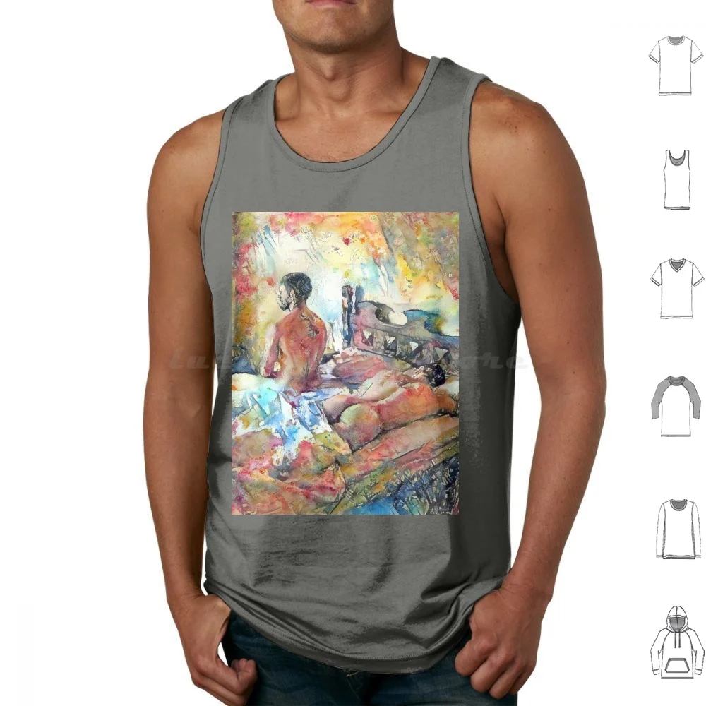 Should I Stay Or Should I Go ? Tank Tops Print Cotton Male Male Art Male Couple Men Couple Male Male Form Male Male Art