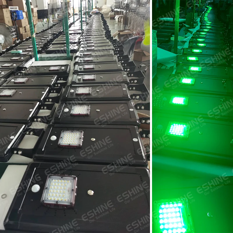 ACMESHINE 2000LM الأسهم سبائك الألومنيوم الخنزير الشمسية الصيد Led ضوء المغذية Led الإضاءة مع استشعار الحركة مصباح الشارع في الهواء الطلق