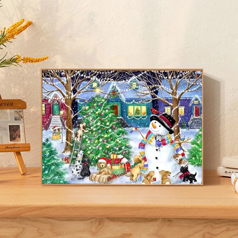 

5D DIY Diamond Art Painting Christmas Diamond Painting Mosaic Home Decoration Christmas's Present Style T