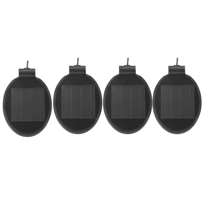 Painel solar da parte superior da substituição da luz do diodo emissor de luz de 4 blocos, caixa da bateria dos acessórios do bulbo da tampa da lanterna do painel solar