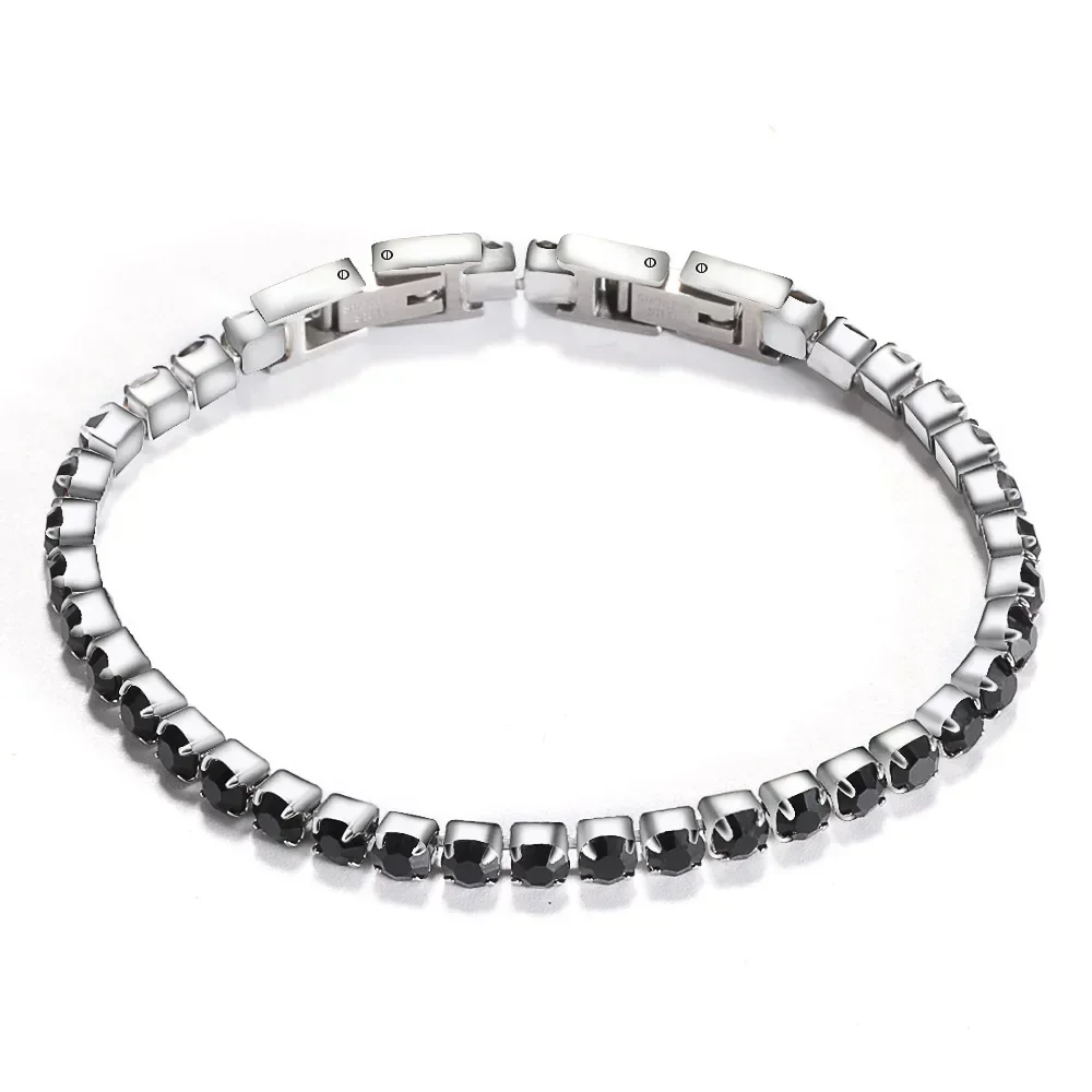 Fashion jewelry new adjustable and detachable Crystal from Austrian stainless steel simple tennis chain personalized bracelet