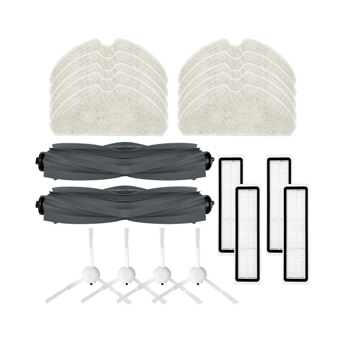 로봇 진공 청소기 메인 사이드 브러시 헤파 필터 걸레 교체 예비 부품, D10S/D10S 프로 액세서리