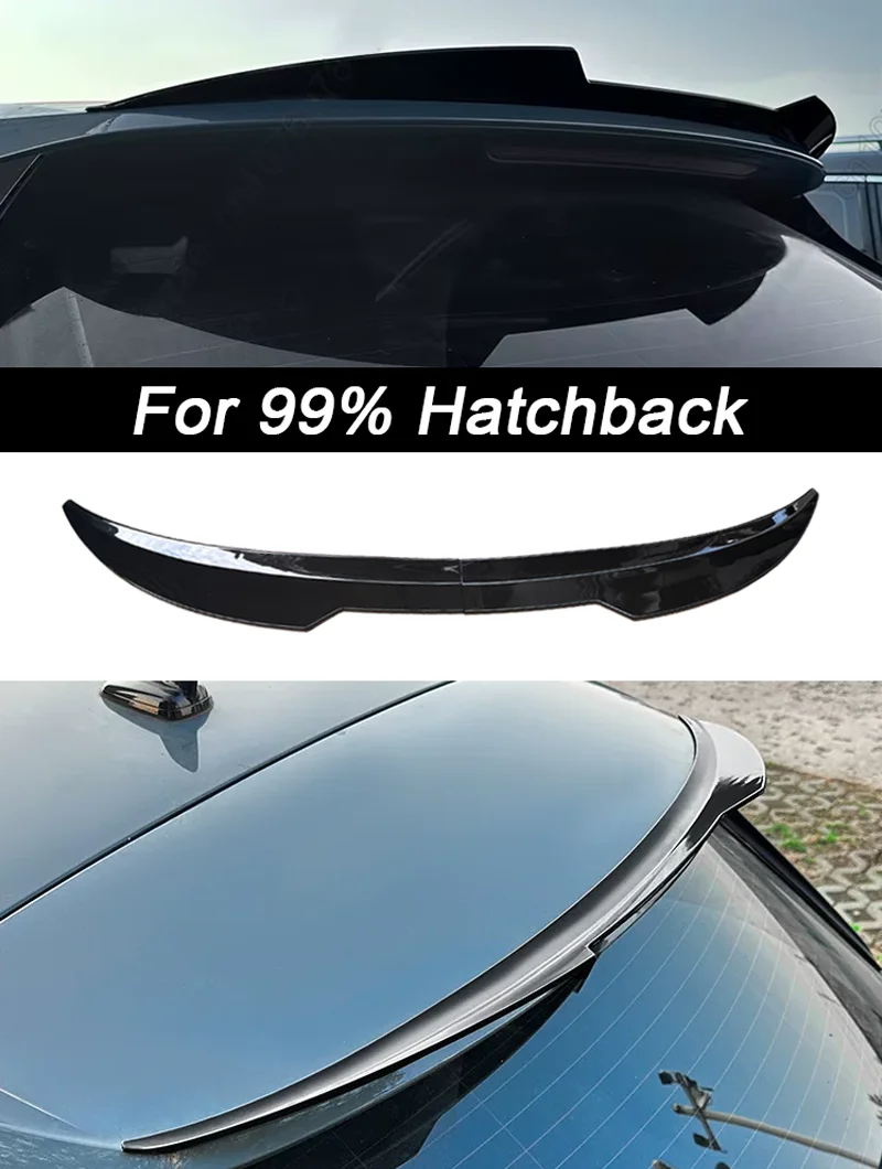 99 cm Universeller Auto-Dachheckspoiler 2 Stück für 99% der Hatchbacks A3 8P Golf 5 6 7 Polo Mk6 F20 Seat Ibiza Leon Byd Dolphin Nissan Mar – Detail 1