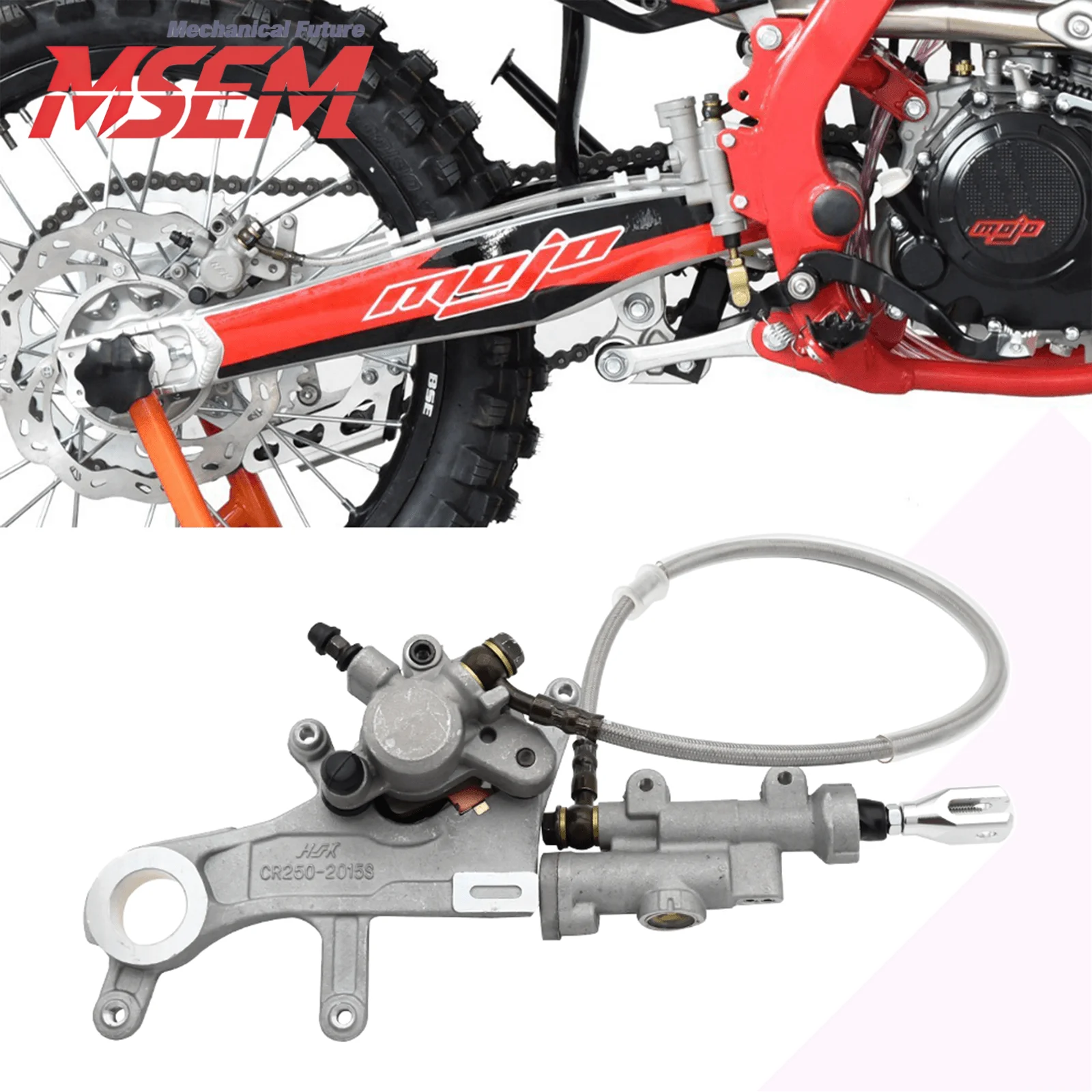 

Гидравлический тормозной насос в сборе с задним тормозным суппортом для мотоциклов Honda CRF250R CRF450R 2002-2022, CRF250X CRF450X 2004-2020, CR 125