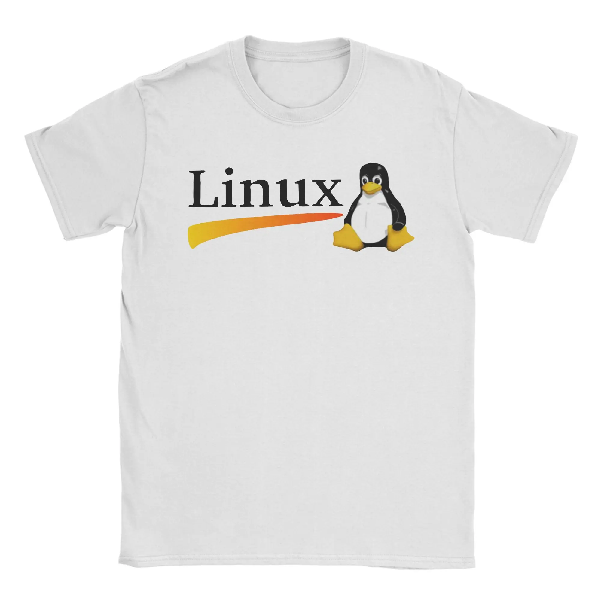 Casual Arch Linux Tux Tshirts Men's Crewneck Short Sleeve Clothing Programmer Computer Developer Geek Nerd Cotton Summer Clothes