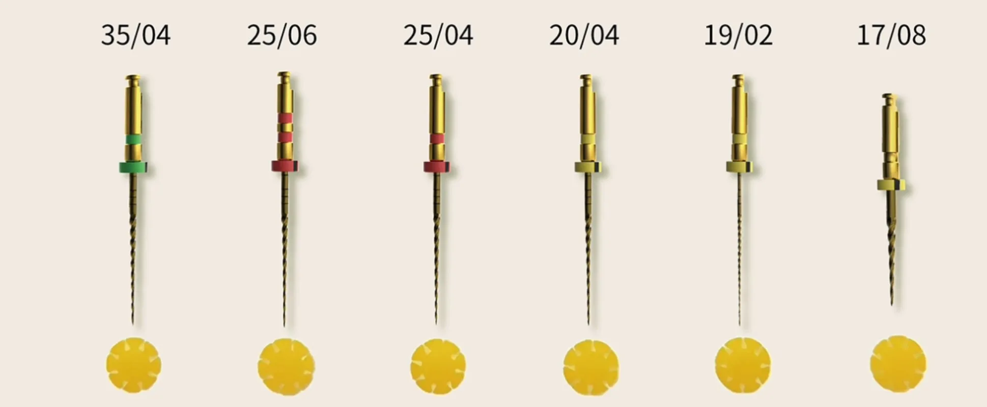 3 عبوات (18 قطعة) ملفات قناة الجذر Ni-Ti الذهبية E-FLEX ملف دوار ملفات نهاية مفتوحة للأسنان/ملفات فتح/تشكيل