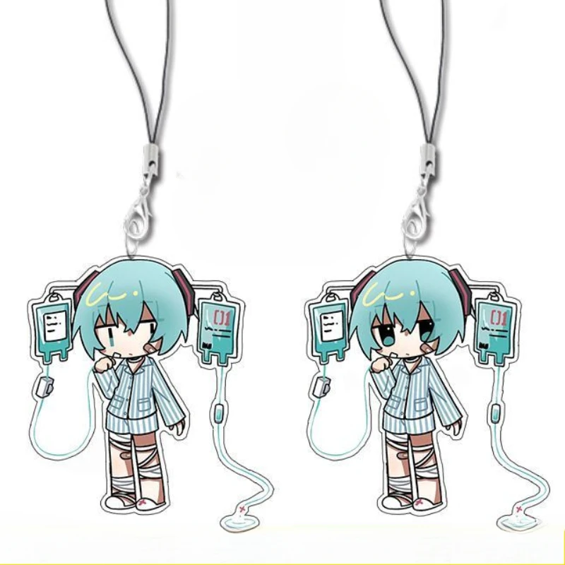 

Аниме-аксессуары Hatsune Miku: милые подвески для мобильных телефонов, креативные украшения для школьных рюкзаков, брелоки для ключей.