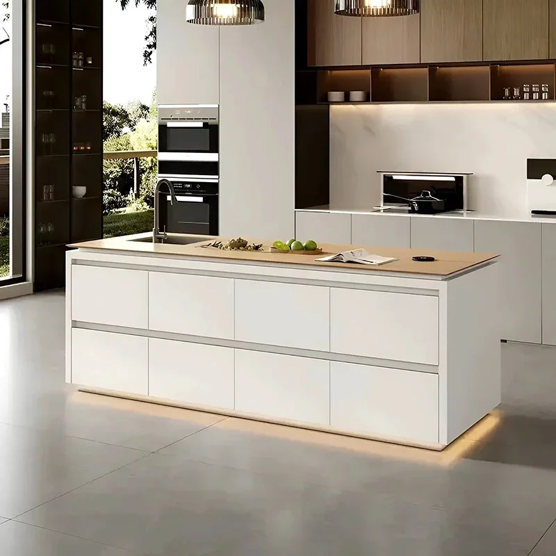 &Italian Minimalist Kitchen Islands Classic Beauty Trendy Aesthetic Kitchen Islands Premium Luxury Islas De Cocina Furniture