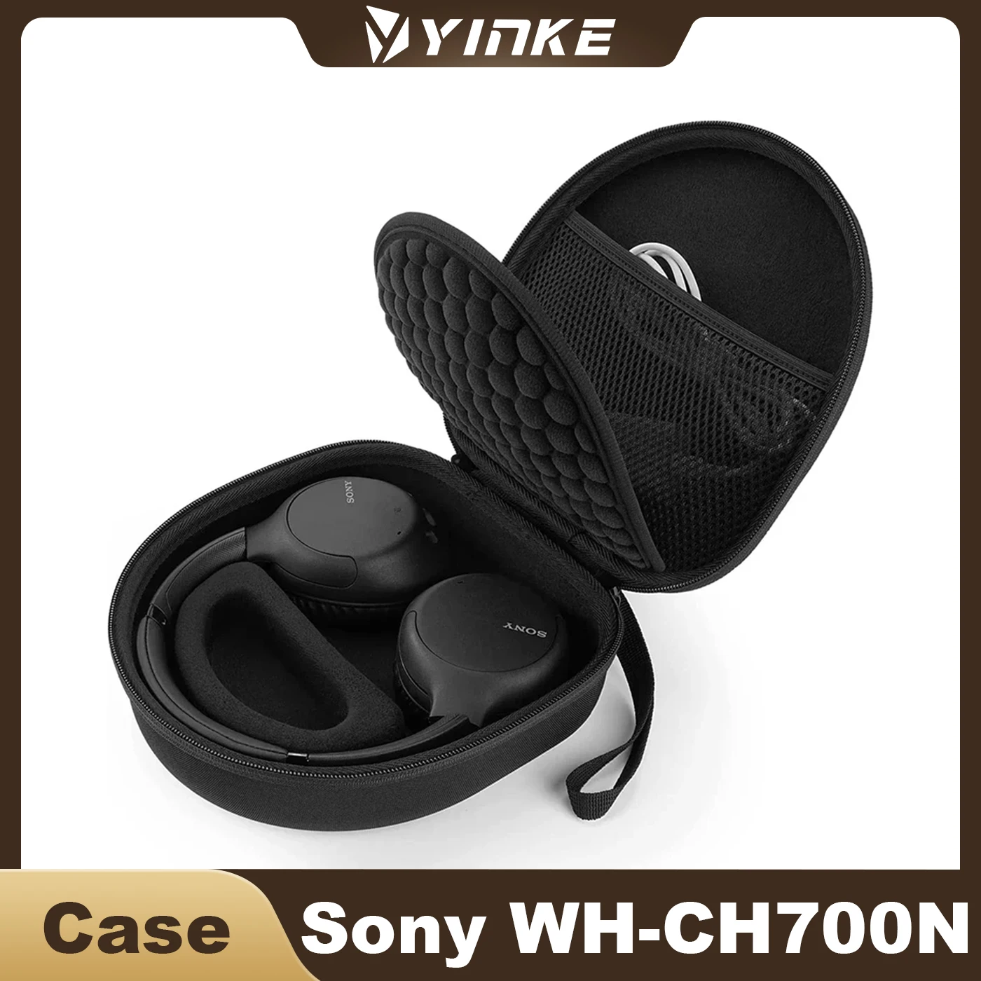 Estojo Rígido para Fones de Ouvido Sony WH-CH700N / CH710N / CH720N / Edifier W830NB, Capa Protetora de Viagem para Fones de Ouvido, Bolsa de Armazenamento em EVA
