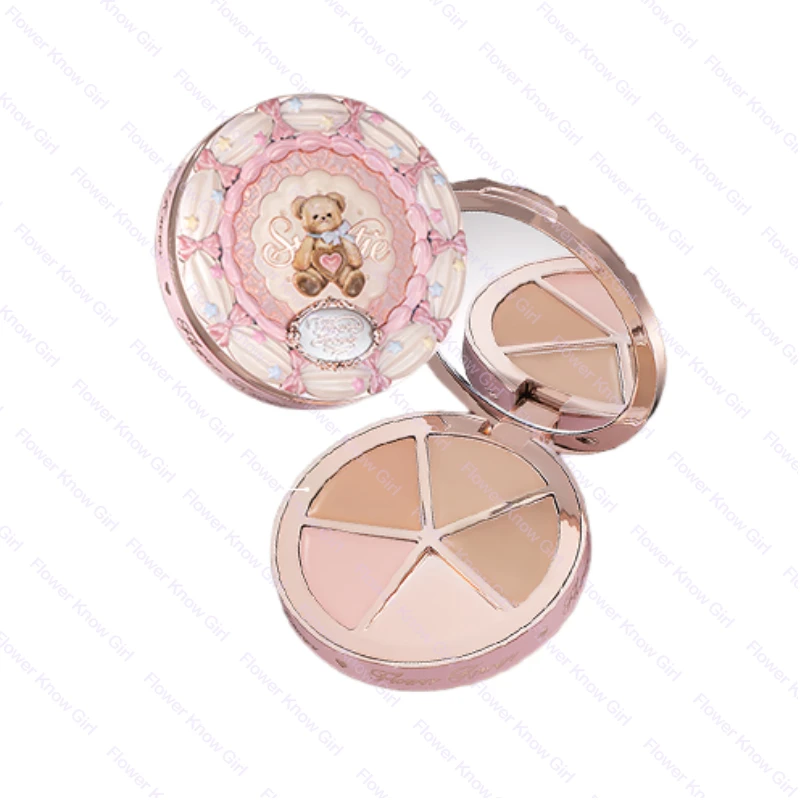 

Flower Knows The Sweetie Bear Collection 4Color Concealer Cream Moisturizing Dark Circles MultiColor Contour Foundation Brighten