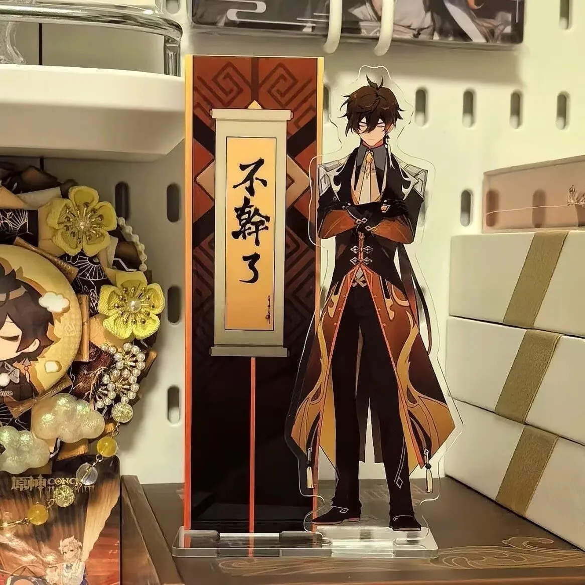 

Genshin Impact,the Rock King Emperor is no longer willing to retire. The acrylic Zhongli fan art sign is a gift for best friends
