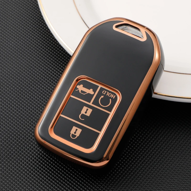 TPU Car Remote Key Case Cover For Honda CRV CR-V Fit Civic Accord HR-V HRV City Odyssey XR-V Shell Holder Protector