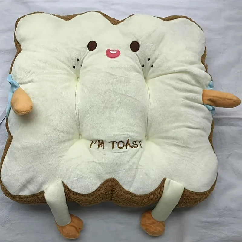 وسادة خصر كرتونية لطيفة - دعم مقعد ناعم ومحمول للاستخدام المكتبي، مصممة هندسيًا لتخفيف آلام الظهر (ألوان مختلطة)