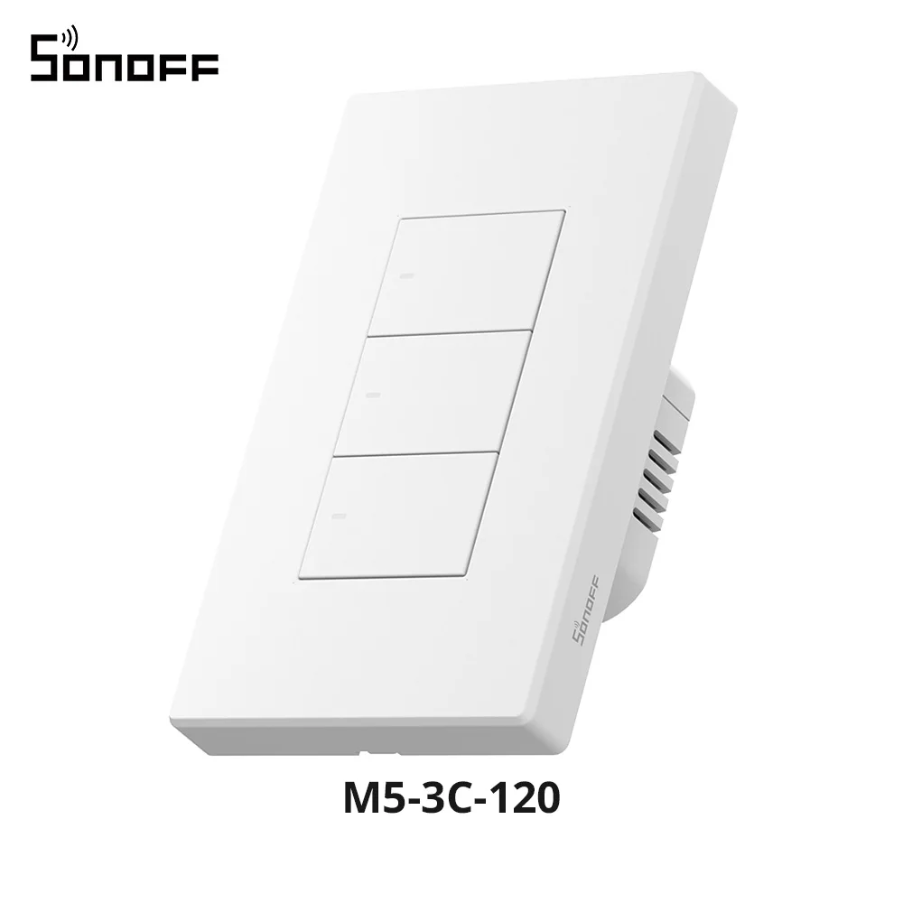 SONOFF M5-120 Kwestie Slimme Wandschakelaar ESP32 Tweeweg eWeLink-Afstandsbediening Switchman Spraakbesturing Werkt Alexa Google Apple Home Alice