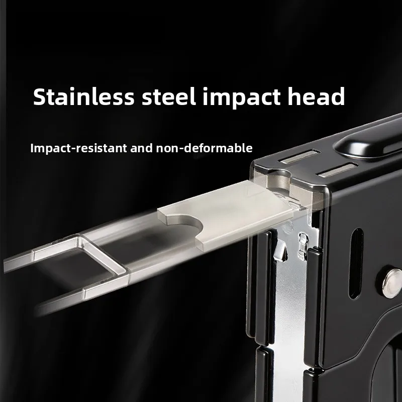 3‑in‑1 Manual Stapler Non‑Adjustable Professional Hand Nail Gun Woodworking Sofa Photo Frame Installation