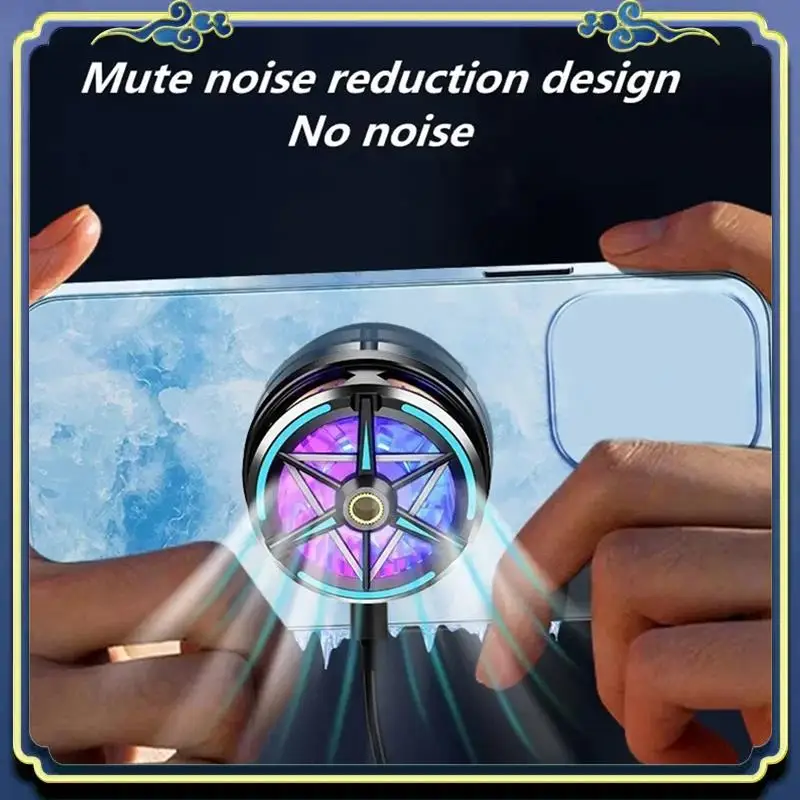 S6 Mobile Phone Radiator Magnetic Semiconductor Refrigeration Game Radiator Suitable For Game Accessories Parts Cooling Fan