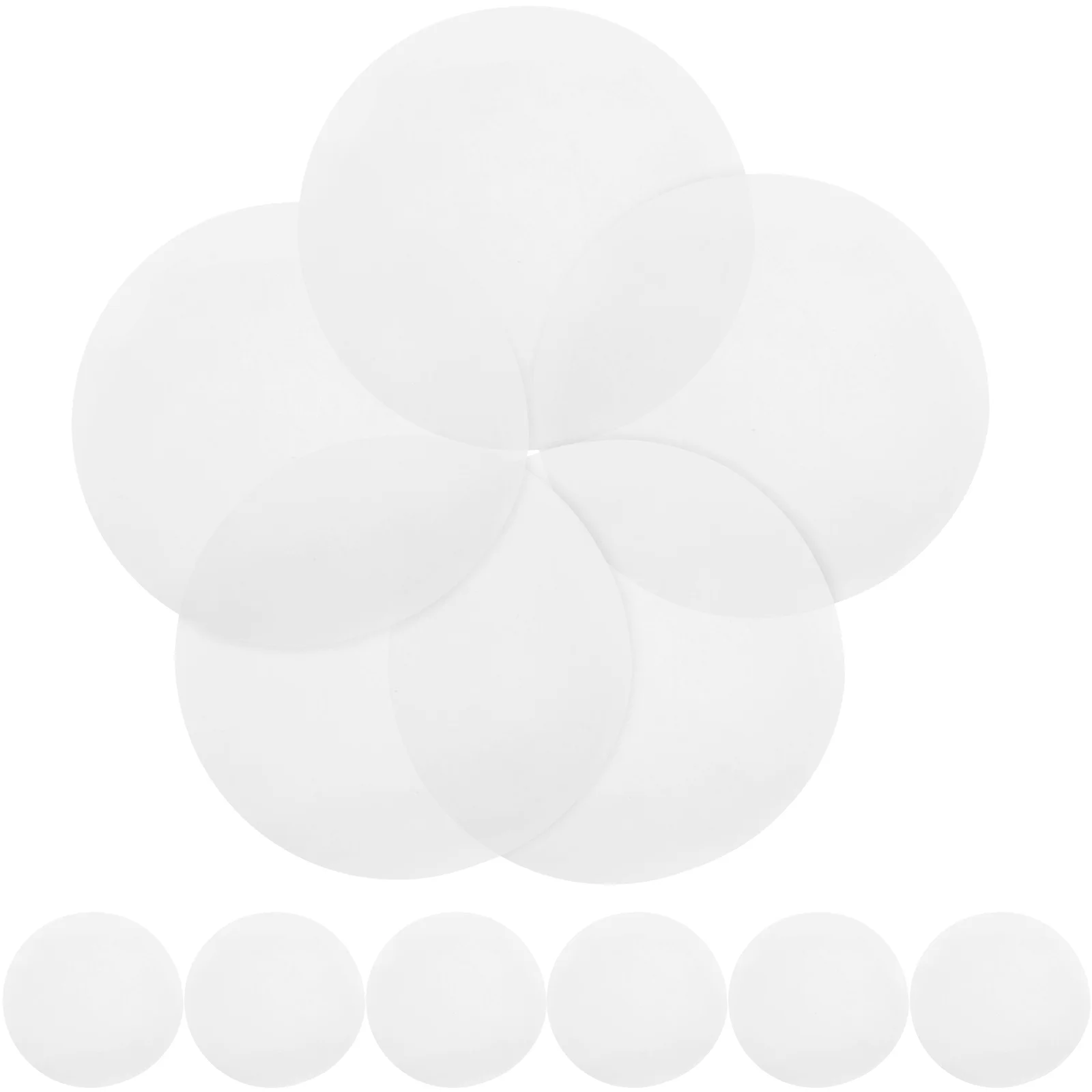 Papier parchemin rond de 8 pouces, 100 pièces, Double face, antiadhésif, étanche, pour barbecue, cuisson à la vapeur, cuisson au four à micro-ondes