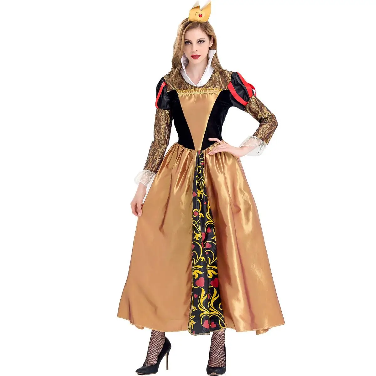 loween Alice in Wonderland Cosplay Red Queen Par Performance Costume orm Parent Child Game Traditional Chinese Clothing