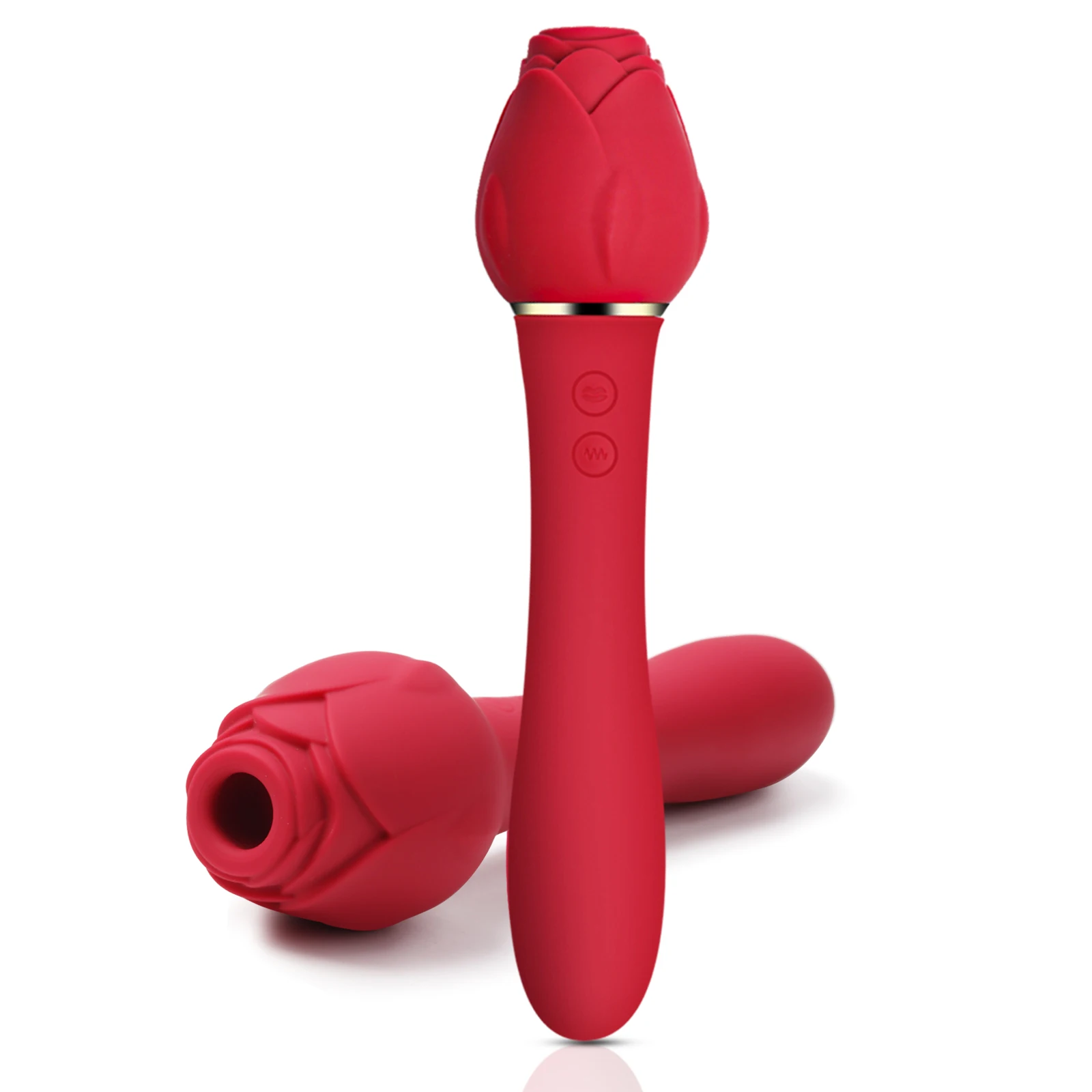 Rose Vibrator for Women Flower Head Sucker Sex Toys Adult Clitoral Stimulator USB Rechargeable Silicone Vibrating Massager Water