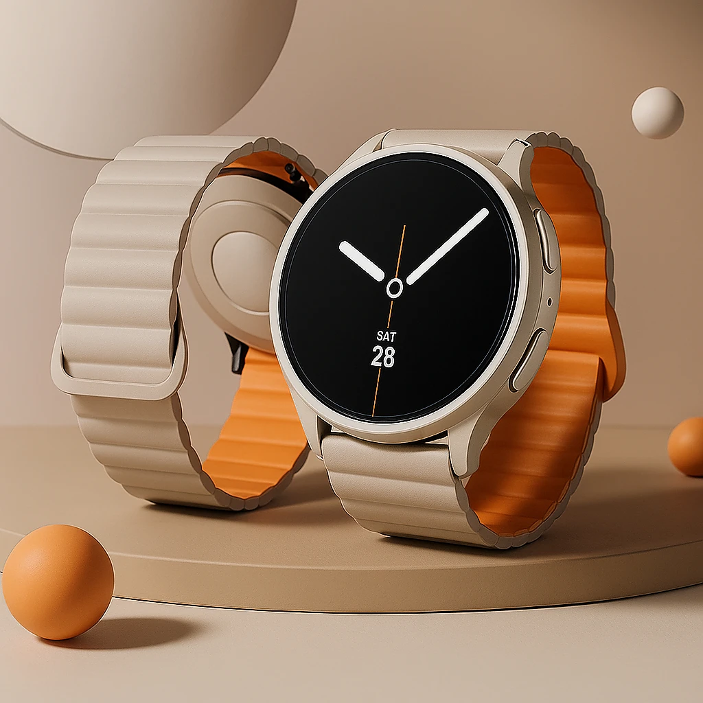 

Magnetic Band For Samsung Galaxy watch 8 classic/8 44mm 40mm 46mm Silicone replacement belt bracelet correa Galaxy watch 8 Strap