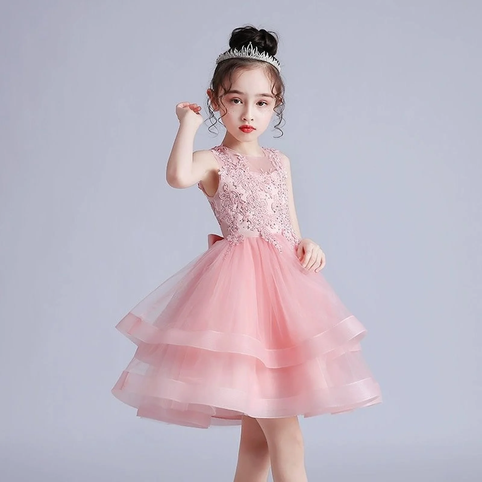 

3-10 Years Baby Girls Princess Dress Summer Ball Gown Wedding Dress Piano Performance Costume Host Costume Children's Clothin