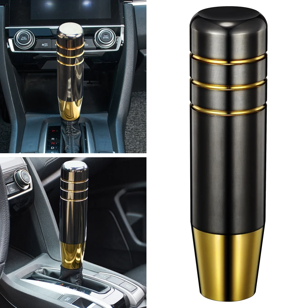 Aluminum Alloy Weighted Car Gear Shift Knobs Fit Universal Manual Transmission Vehicle Black/Gold Color Styling Gear Shift Knob