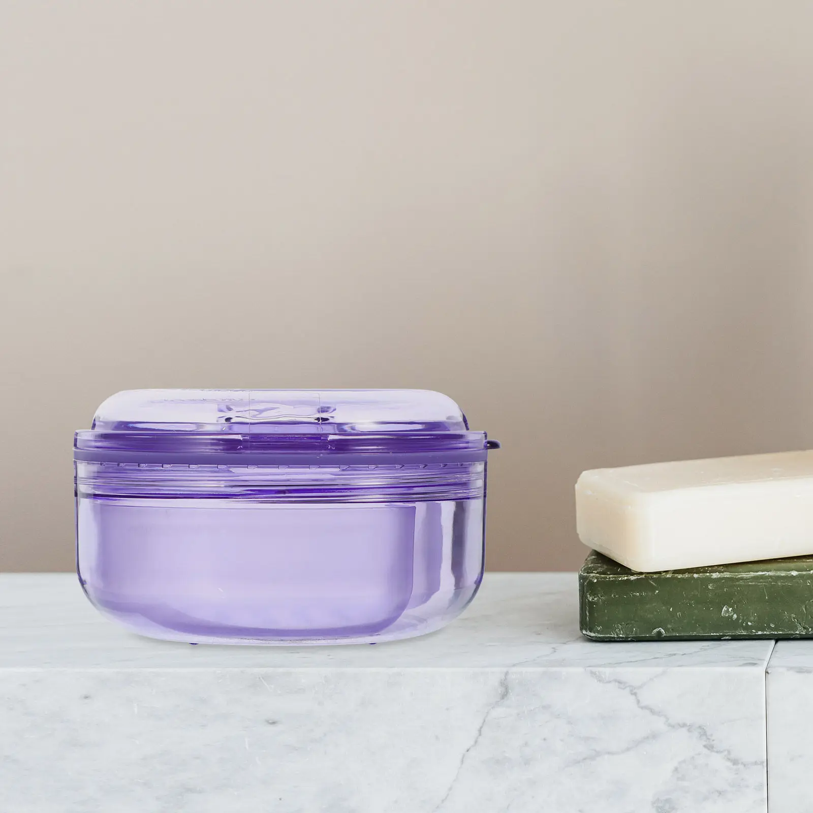 

Denture Case Durable Compact Retainer Storage Box Portable Travel False Tooth Container Breathable Scratch Proof Safe Locking