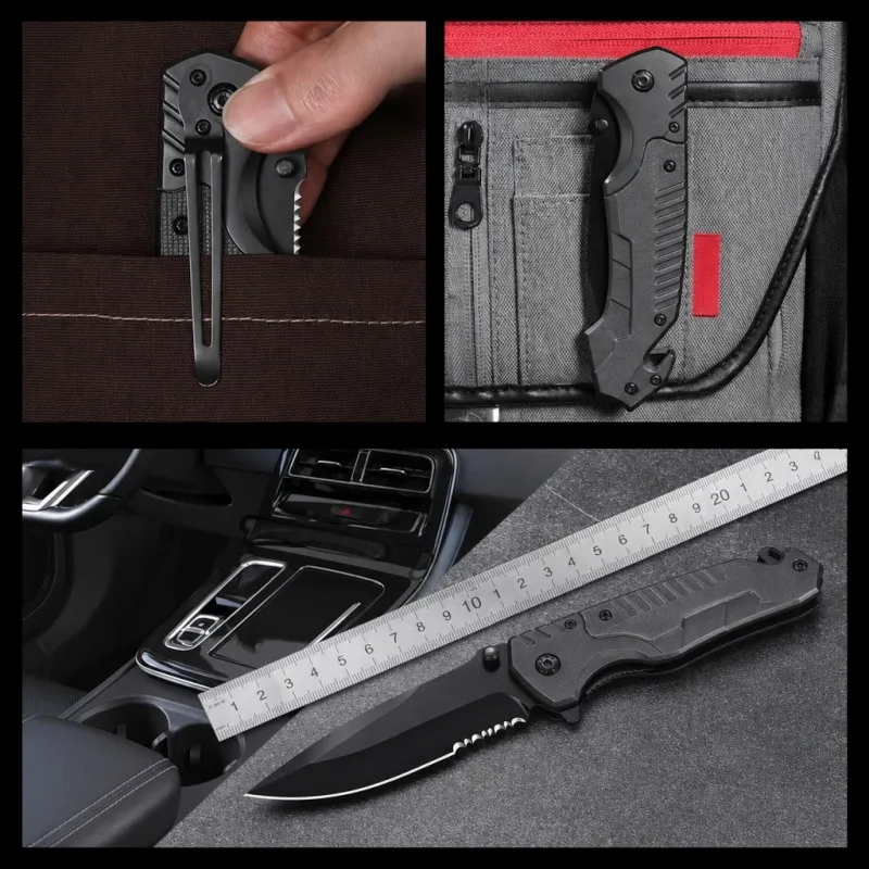 2026 New Model Outdoor Knife Convenient Sharp Knife No Lock Multi functional Folding Knife Outdoor Camping Hiking Knife