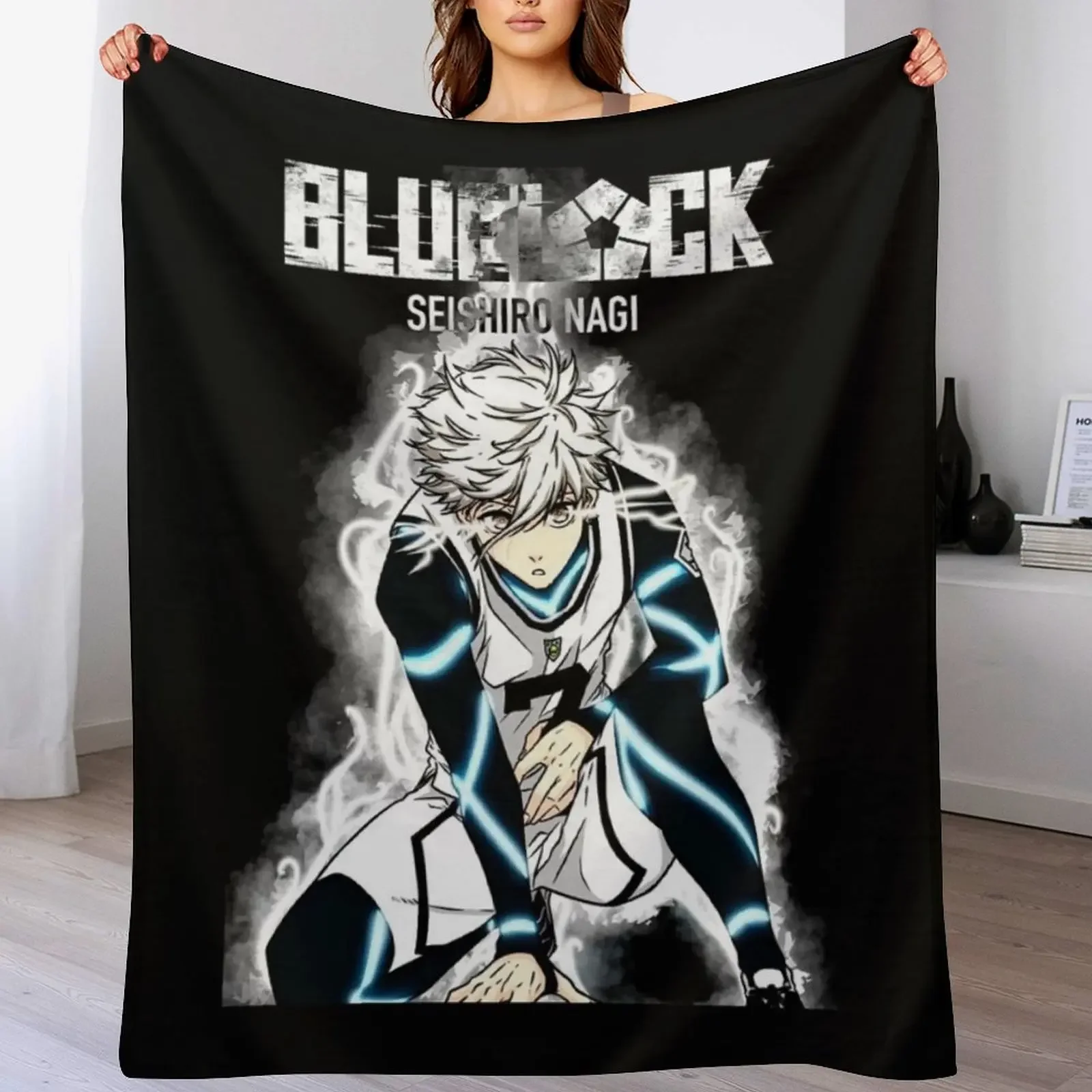 Seishiro Nagi Throw Blanket Stuffeds Flannel Blankets