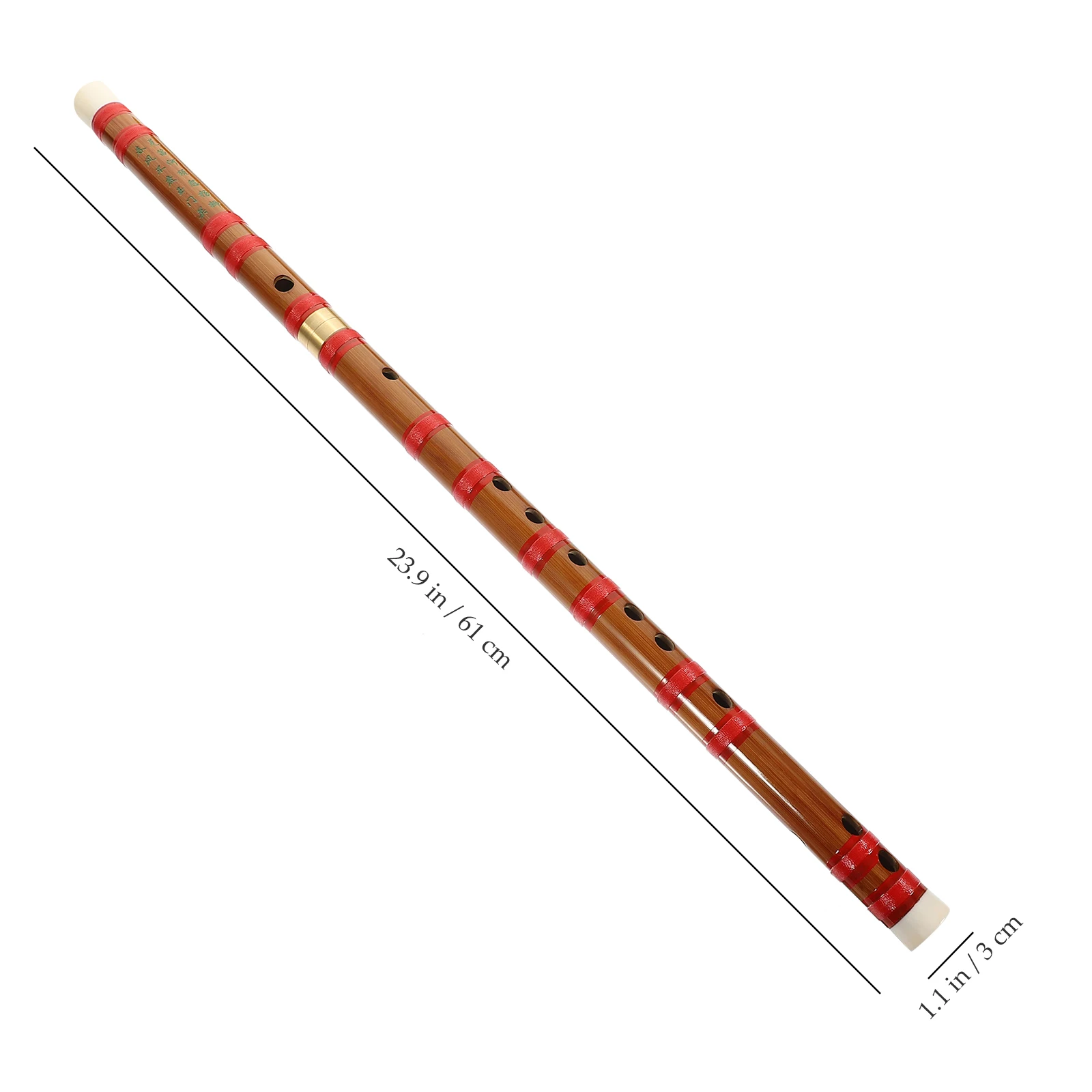 

1Pcs Bitter Bamboo Flute Chinese Style Portable Beginner Instrument Glossy Smooth Finish for Students D Key Bamboo Flute
