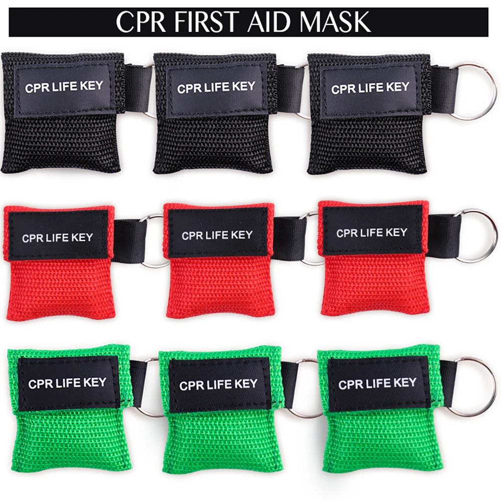 20/50Pcs Portable Emergency Survival Disposable One-way CPR Resuscitator Mask Outdoor First Aid Emergency Breathing Face Shield