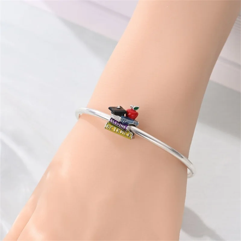 Stylish 925 Sterling Silver Book World Charms Bead Fit Original Bracelet DIY Women Party Jewelry Gift