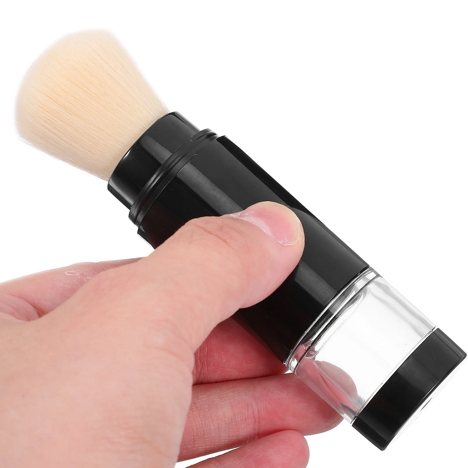 แปรงสำหรับแป้งฝุ่น แปรงสำหรับแป้งอัดแข็ง แปรงสำหรับปัดแก้ม อุปกรณ์แต่งหน้าสำหรับผู้หญิง แบบพกพา