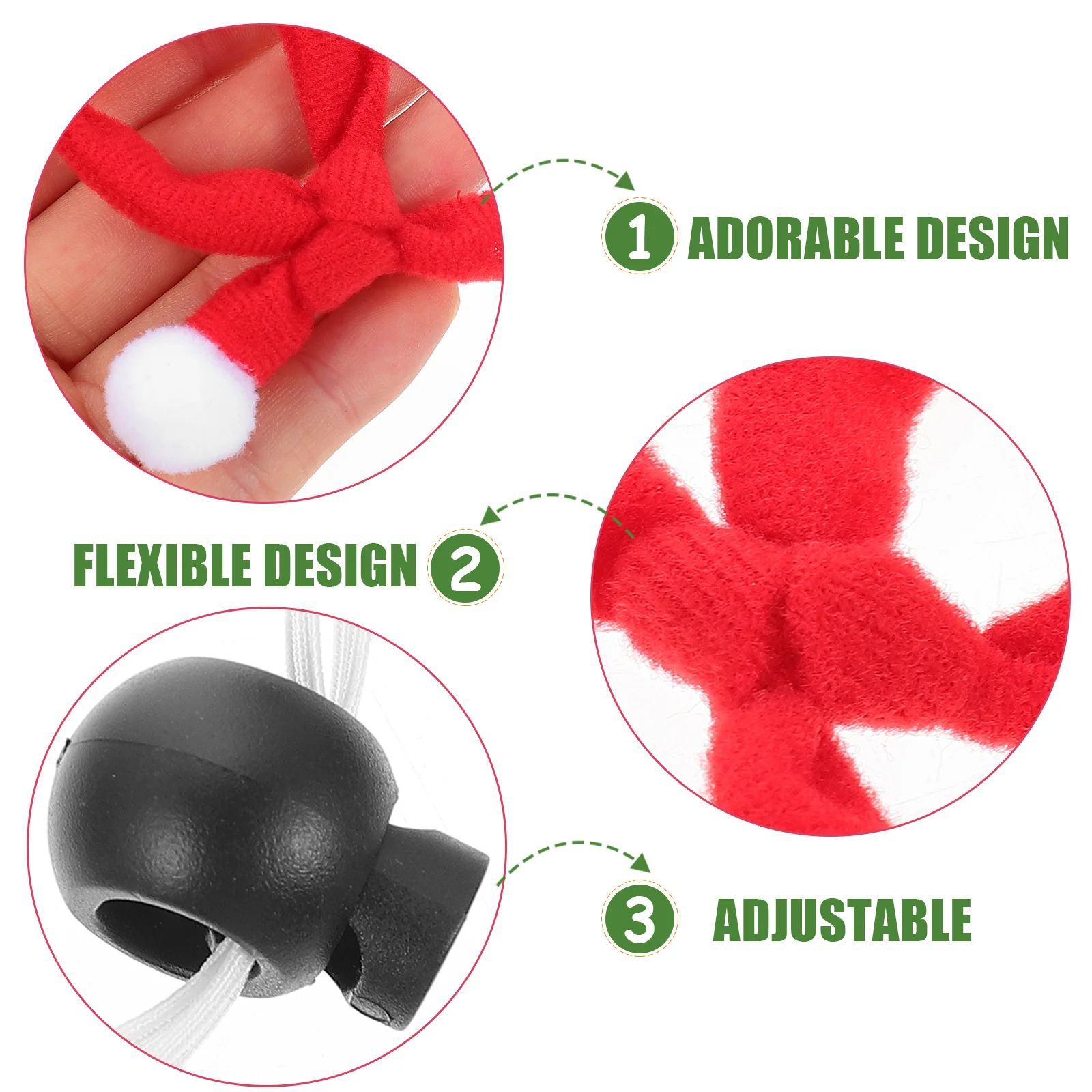 

6 Pcs Pet Christmas Hat Scarf Set Prop Decoration Pets Wear Hats Costume Accessories Headdress Cat