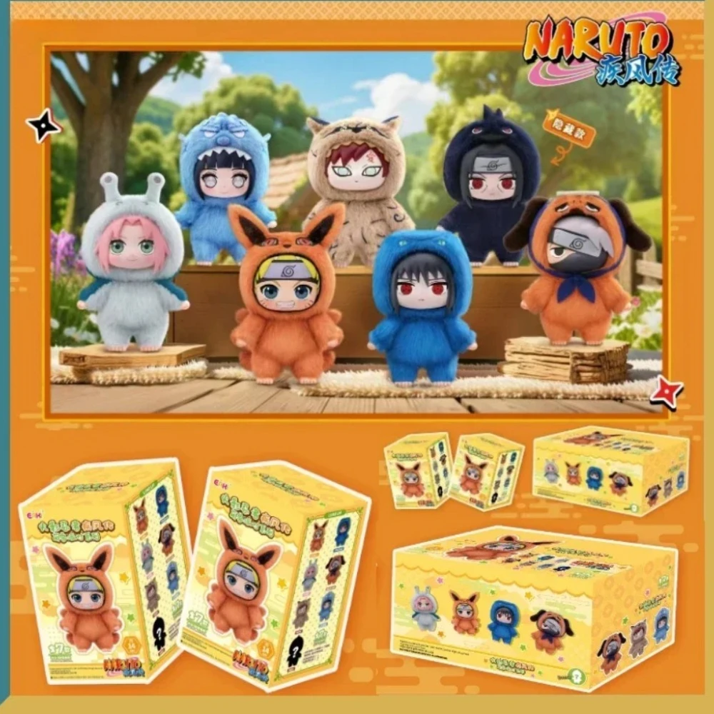 

New EAKI Naruto Blind Box Shippuden Party Series Stuffed Plush Handmade Ornament Toy Collection Gift