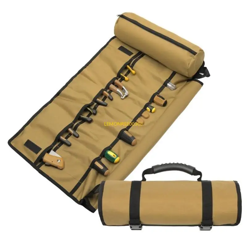 M4YC Oxford Ploth Tool Roll Up Bag para encanadores eletricistas e carpinteiros