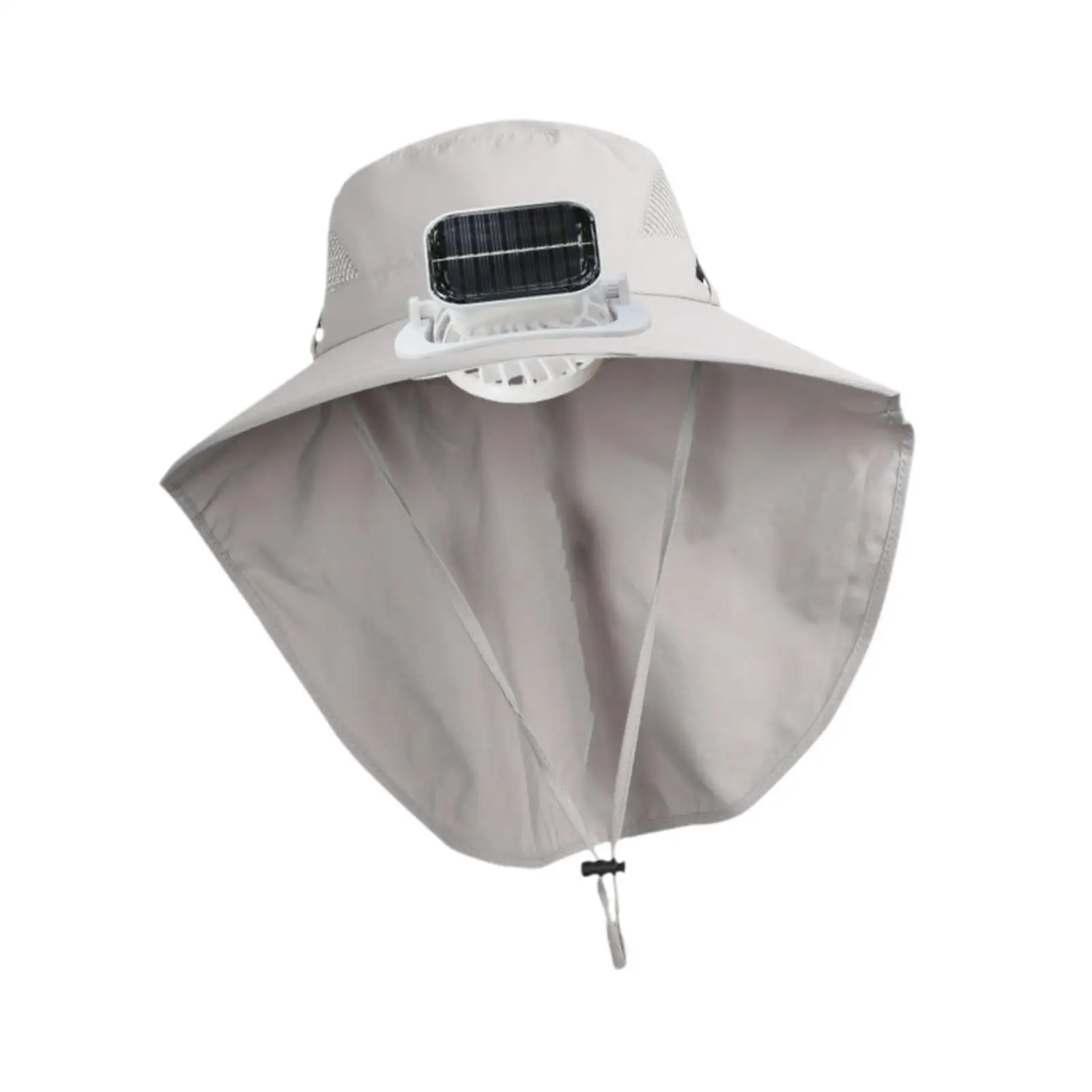 Children Outdoor Hat with Solar Fan Rechargeable Adjustable Multipurpose Travel