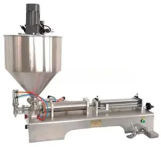 For G1WG 100-1000ml Cream Filling Machine with Mixed Heated Shampoo Chocolate Sauce Filler